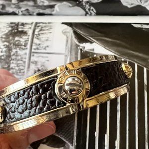 Henri Bendel Leather Rivet Bracelet